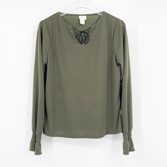 STUDIO C Y2K Vintage Long Sleeve Cinched Wrist Blouse - Picture 6 of 6